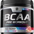BCAA Powder - Sugar Free, Watermelon Post Workout Muscle Recovery & Hydration