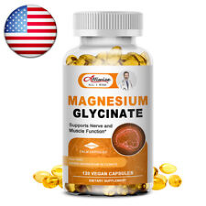 Magnesium Glycinate 400MG High Absorption,Improved Sleep,Stress Anxiety Relief