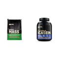 Optimum Nutrition Serious Mass Weight Gainer Protein Powder & Gold Standard 100% Micellar Casein Protein Powder
