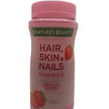 Nature’s Bounty Optimal Solutions Hair, Skin & Nails Gummies, Strawberry...