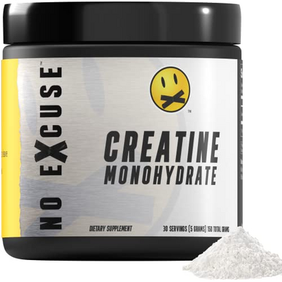 No Excuse Pre Workout Powder | Highly Regarded Pre-Workout Supplements, Rise Pre Workout Men & Women for Weight Loss, Pre Workout Drink, Natural Preworkout Powder, Creatine Monohydrate 30 Servings,5gm