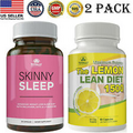 Weight Loss Skinny Sleep Aid Slimming Pills Lemon Lean Diet Caps Fast Fat Burner