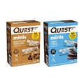 Quest Nutrition Mini Protein Bars Bundle, Chocolate Chip Cookie Dough and Cookies & Cream, High Protein, Low Carb, Keto Friendly, 14 Count Each