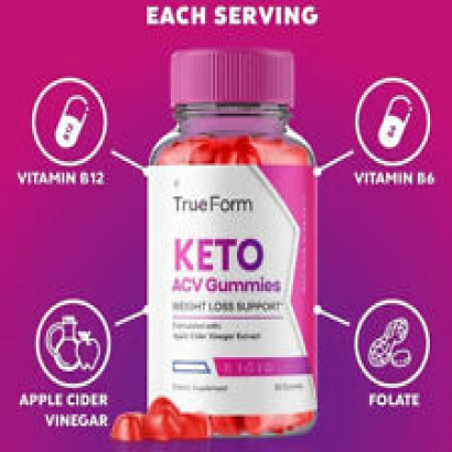3 NEW BOTTLES True Form Keto ACV Gummies Advanced Weight Loss 180 Count