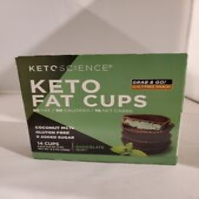 KETO SCIENCE KETO FAT CUPS 14 CHOCOLATE MINT CUPS 02/09/2023
