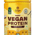 Kavir 100% Natural Vegan Protein Powder, Vanilla Flavour with 25g Plant Based Protein, Gluten Free, Dairy Free, No Added Sugar, Soy Free, Non - GMO, Jain, 7 Servings, 274g