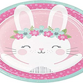 Creative Converting Party Supplies, Bunny Party Paper Plates, Plate Dinner, Multicolor, 8.75", 8ct