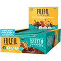 FULFIL Vitamin and Protein Bars, Chocolate Salted Caramel, Snack Sized Bar with 15g Protein and 8 Vitamins Including Vitamin C, 12 Counts