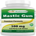 Best Natural Mastic Gum 500 mg 60 Capsules