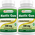 2 Pack Best Natural Mastic Gum 500 mg 60 Capsules