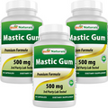 3 Pack Best Natural Mastic Gum 500 mg 60 Capsules