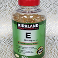 Kirkland Signature Vitamin E 180 mg., 500 Softgels  Exp. 08/2026- Free Shipping!