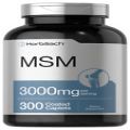 MSM Supplement | 3000mg | 300 Coated Caplets | Vegetarian, Non-GMO | by Horbaach