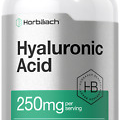 Hyaluronic Acid Capsules | 250mg | 240 Count | Non-GMO | by Horbaach