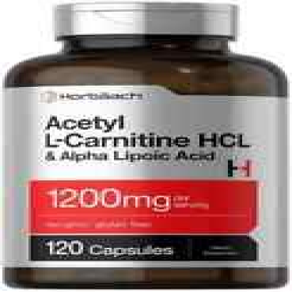 Acetyl L Carnitine HCL & Alpha Lipoic Acid 1200mg | 120 Capsules | by Horbaach