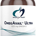 Designs for Health OmegAvail Ultra TG Fish Oil 1200mg - 1000 IU Vitamin D3, Vitamins K1 + K2 - Triglyceride Form Omega 3 Fish Oil Supplement with DHA/EPA - No Fishy Aftertaste (120 Softgels)