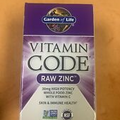 Garden of Life Vitamin Code Raw Zinc Capsules - 60 Ct  SKIN IMMUNE HEALTH SEALED