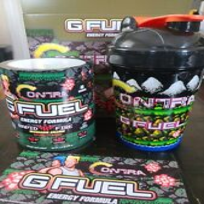GFUEL Contra Rapid Fire Collector's Box + Shaker Cup + 40 Servings Tub G FUEL