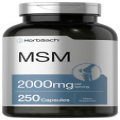 MSM Supplement Capsules | 2000mg | 250 Count | Non-GMO | by Horbaach