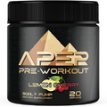 Apep Pre-Workout Godly Pump, Stimmed Preworkout Containing Daily Creatine Levels, Energy Focus Muscle Growth Endurance 20 Servings Lemon Cherry.
