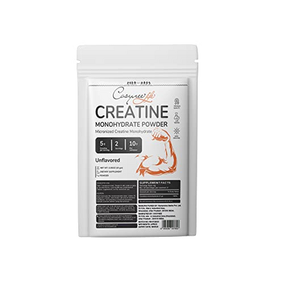 cosynee Creatine Monohydrate Micronized Powder, Best & Purest, Quick Dissolving for Extra Muscular & Cellular Energy* & Lean Muscle Gain* (0.35oz (10g))